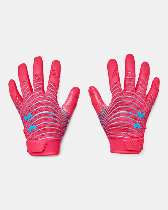 Men's UA Blur LE Football Gloves, Pink, pdpMainDesktop image number 0